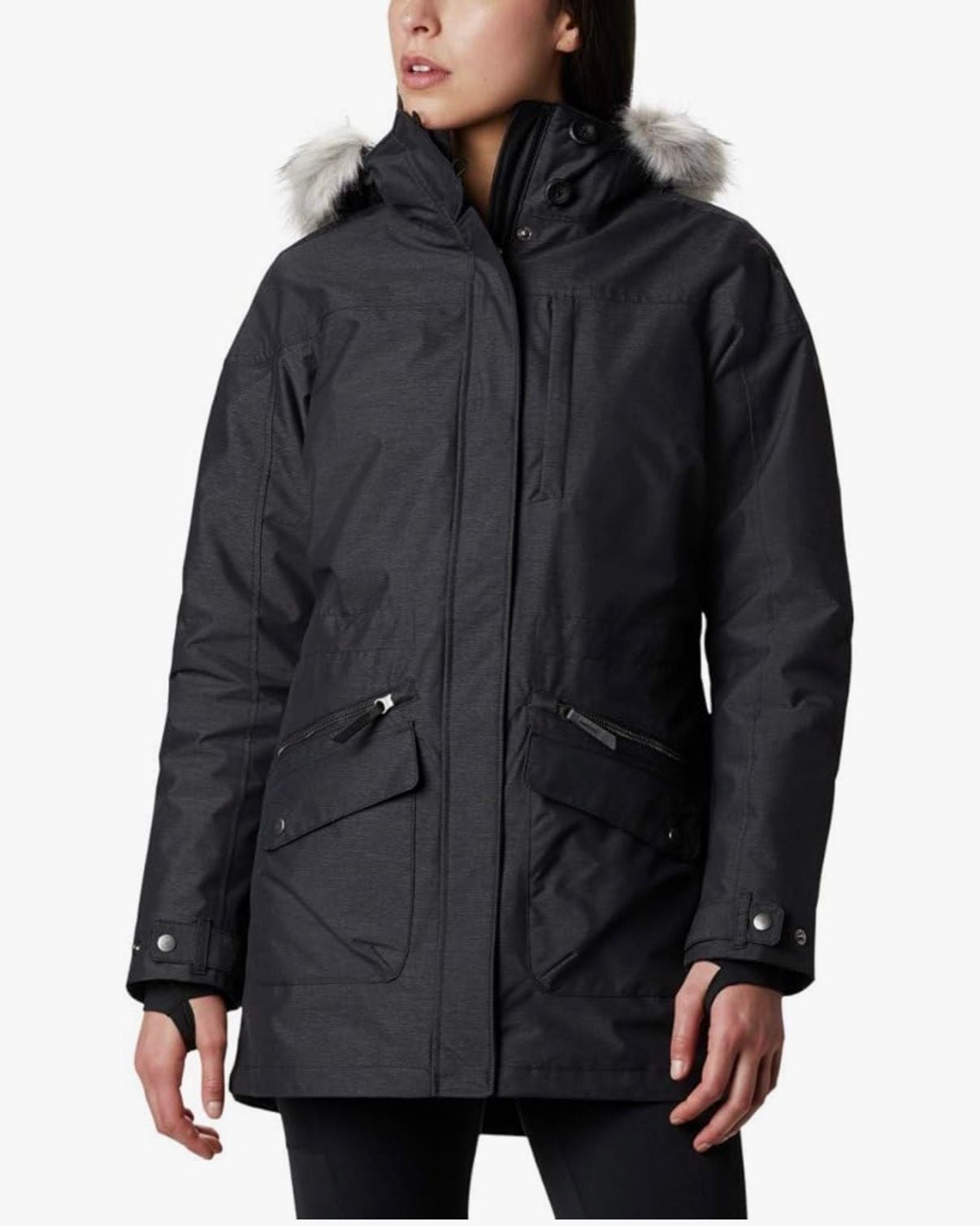 Columbia Women's Carson Pass Interchange Jacket Winter Coat Black Size Small